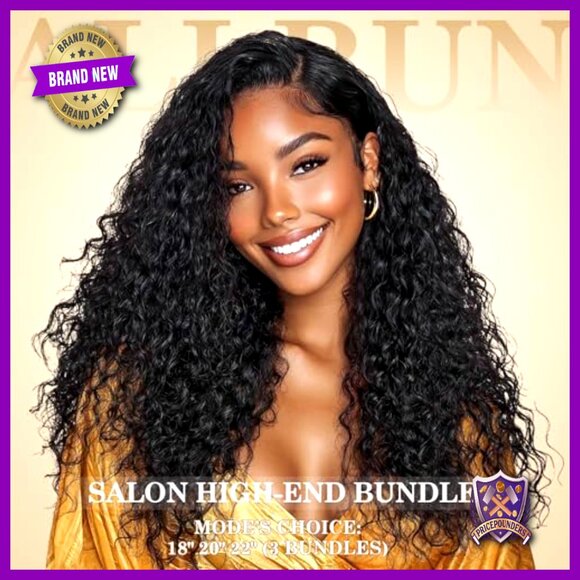Raw Curly Human Hair Extensions 3Pcs 18 20 22 Inch Spiral Ends main image 6